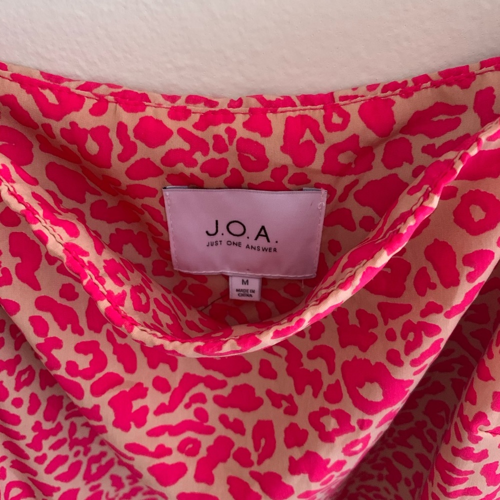 Leopard pink dress
